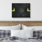Dragon tandless Premium Wrapped Canvas (gloss) Afdruk (Insitu (Slaapkamer))