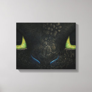 Dragon tandless Premium Wrapped Canvas (gloss) Afdruk