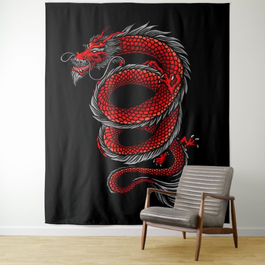 Dragon Tapestry Wandkleed (In situ)