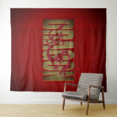 dragon - tapisserie (En situation (horizontale))