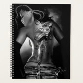 Dragon Tattoo femme noir blanc (Devant)