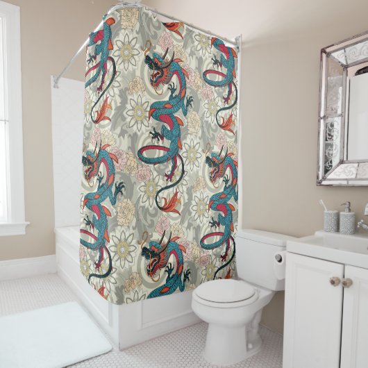 dragon tattoo light douchegordijn (In situ)