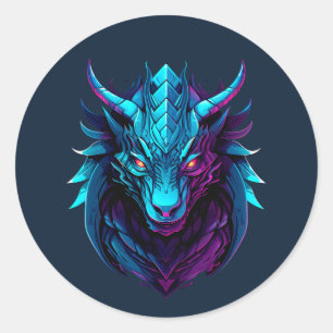 Dragon tattoo ronde sticker