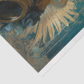 Dragon Tattoo Steampunk Girl Decoupage Papier (Detail)