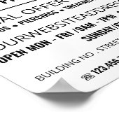 Dragon Tattoo, Tattoo & body Piercing Studio Poster (Hoek)