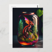 Dragon Terrarium | Digitale kunst Briefkaart (Voorkant / Achterkant)