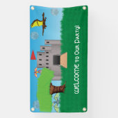 Dragon Thema Party Spandoek (Verticaal)