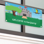 Dragon Thema Party Spandoek (Buitenkant Gebouw)