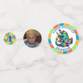 Dragon Theme Boy's Verjaardagsfeestje Confetti (Voorkanten)