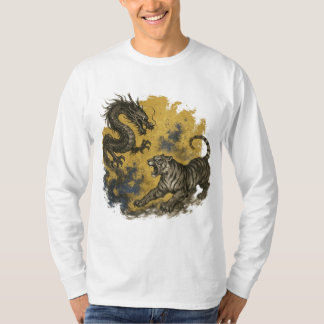 【Dragon Tiger Long Sleeve T-Shirt】 T-shirt