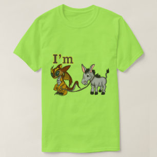 Dragon tirant un T-shirt