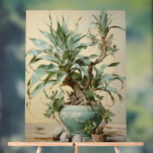 Dragon Tree - Impasto Floral Acryl Bord (Neutraal)