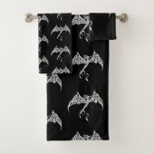 Dragon Tribal Celtique Entrelacs Noir Blanc Fantas (En situation)