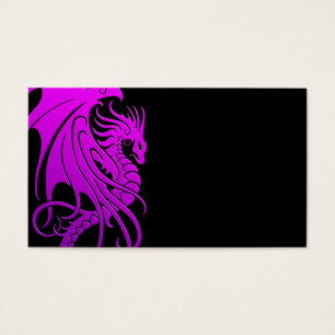 Dragon tribal de vol - pourpre sur le noir