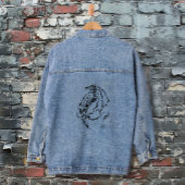 Dragon Tribal Denim Jacket