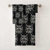 Dragon tribal noir et blanc (En situation)