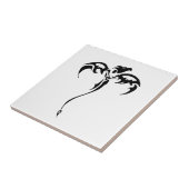 Dragon Tribal Tattoo Tegeltje (Zijkant)