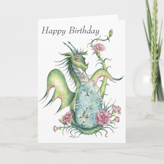 Dragon Turquoise (Sagittarius) - Carte Anniversair (Devant)