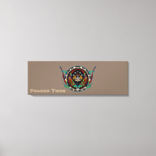 Dragon Twins Canvas Afdruk