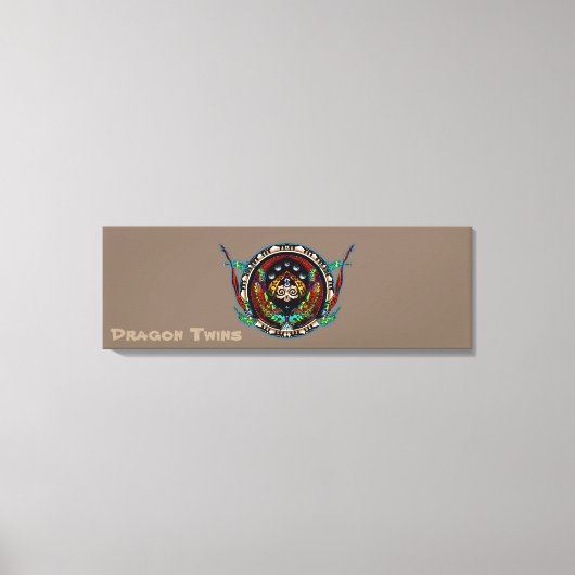 Dragon Twins Canvas Afdruk (Voorkant)