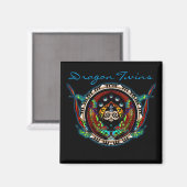 Dragon Twins Magneet (Voorkant / Achterkant)