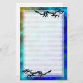 Dragon uitvoeren briefpapier (Voorkant / Achterkant)
