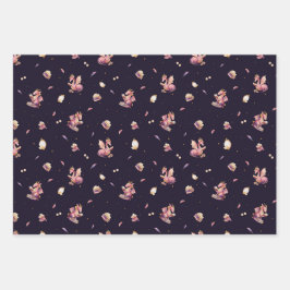 Dragon & Unicorn Wrapping Paper Set (3 vellen)