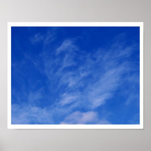Dragon / Unicorne dans les nuages - Poster (Devant)