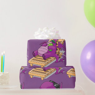 Dragon Vacation Wrapping Paper Cadeaupapier