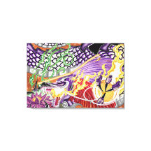 Dragon van de Lotus Stretched Canvas