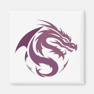 Dragon Vector Art Animal Modern Urban City Graphic Magneet