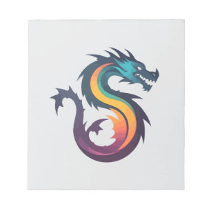Dragon Vector Art Animal Modern Urban City Graphic Notitieblok