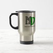 Dragon vert de DM 15 onces. Tasse de voyage (Gauche)
