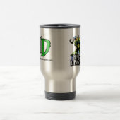 Dragon vert de DM 15 onces. Tasse de voyage (Centre)