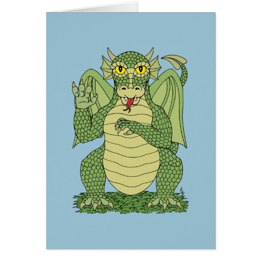 Dragon vert mignon (Devant)