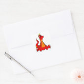 Dragon Vierkante Sticker (Envelop)