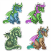 Dragon Vinyl Custom Sticker (Voorkant)