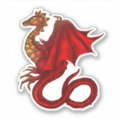 Dragon Vinyl Custom Sticker (Voorkant)