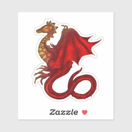 Dragon Vinyl Custom Sticker (Vel)