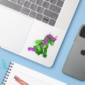 Dragon Vinyl Custom Sticker (Laptop met iPhone)