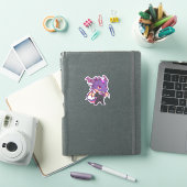 Dragon violet dans un Sticker en costume (Couverture iPad)