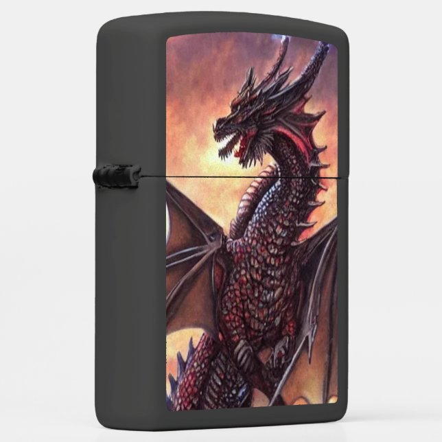 Dragon vlam Zippo Lighter (Rechts)