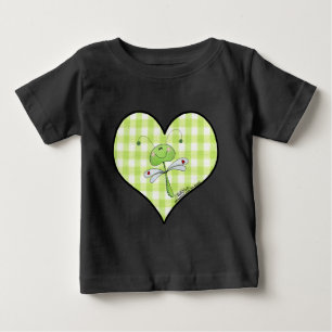 Dragon Vlieg in groen gingham hart