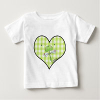 Dragon Vlieg in groen gingham hart