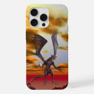 Dragon volant rouge avec café