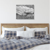 Dragon Vountain Stretched Canvas Print (Insitu (Slaapkamer))