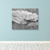 Dragon Vountain Stretched Canvas Print (Insitu (Houten vloer))