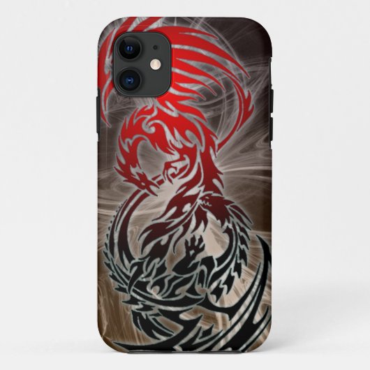 dragon VS phoenix iphone case (Achterkant)
