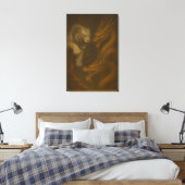 Dragon vs White Tiger – Mystical Fantasy Wall Art Canvas Afdruk (Insitu (Slaapkamer))