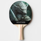 Dragon Warrior Fantasie Monogram Tafeltennisbatje (Voorkant)